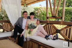photographe mariage couple gazebo pinup