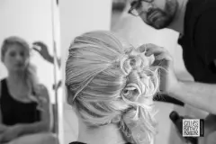 photographe mariage chasseneuil closeup chignon charente
