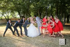 photographe mariage groupe mise scene humour